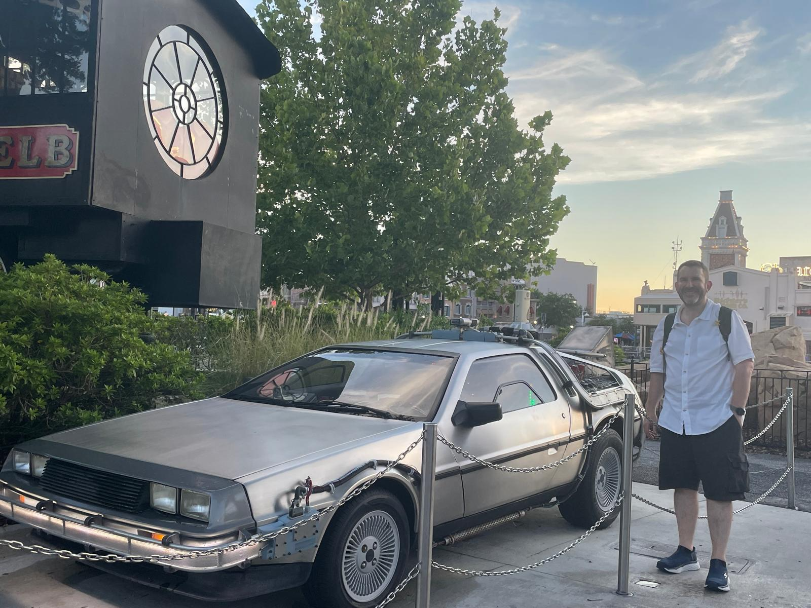 Delorean at Universal Studios